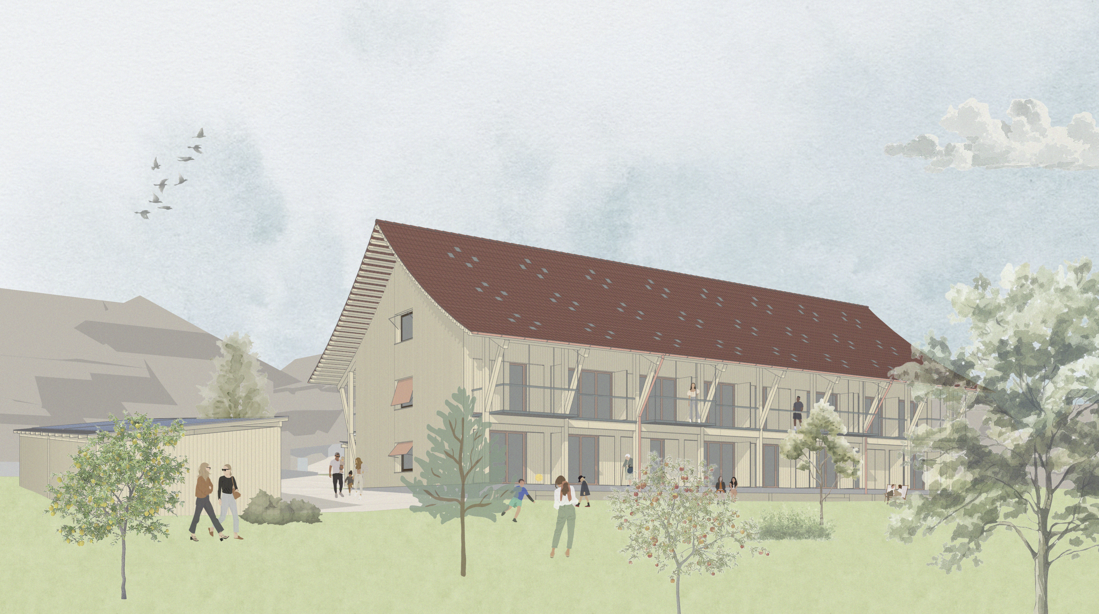 Brombeerihus Rendering VERVE Architekten GmbH SIA